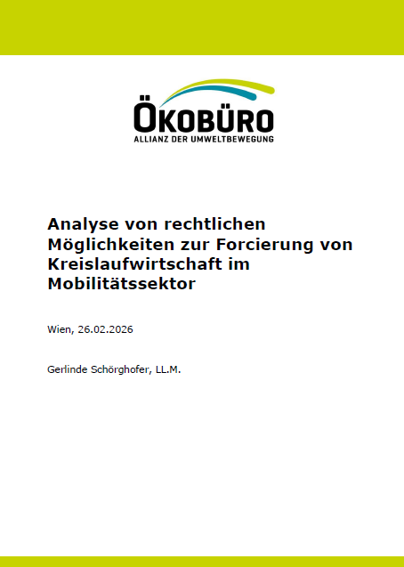 Cover: Kreislaufwirtschaft im Mobilitätssektor